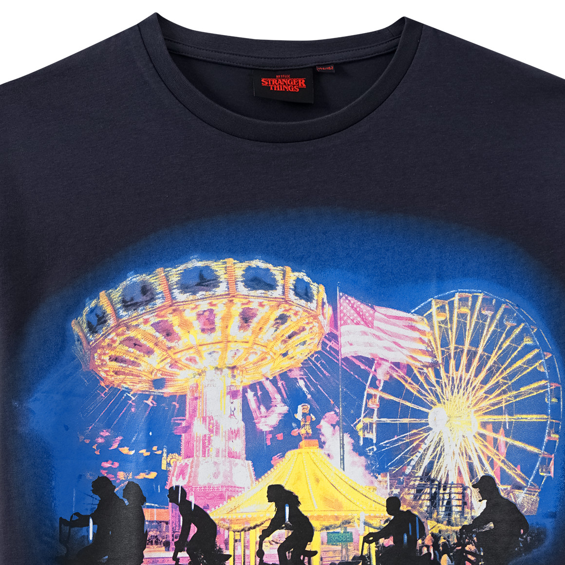 Yigga Stranger Things T-Shirt mit Print dunkelblau