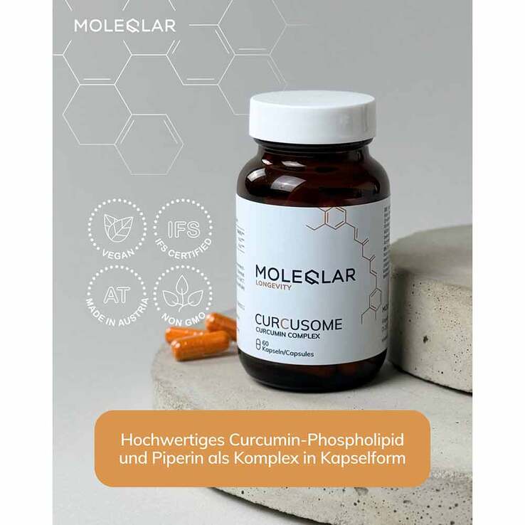 Moleqlar Curcusome Curcurmin Complex Kapseln, 60 St
