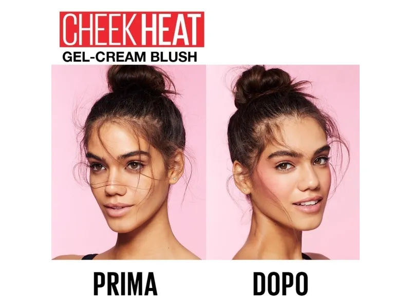 Maybelline Cheek Heat, Fuchsia Spark, 1 farver, Creme, Pind, Naturlig, Kvinder