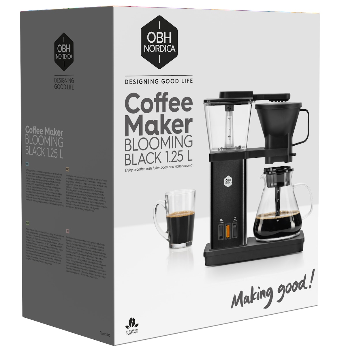OBH Nordica Blooming kaffetrakter 3000000992 (sort)