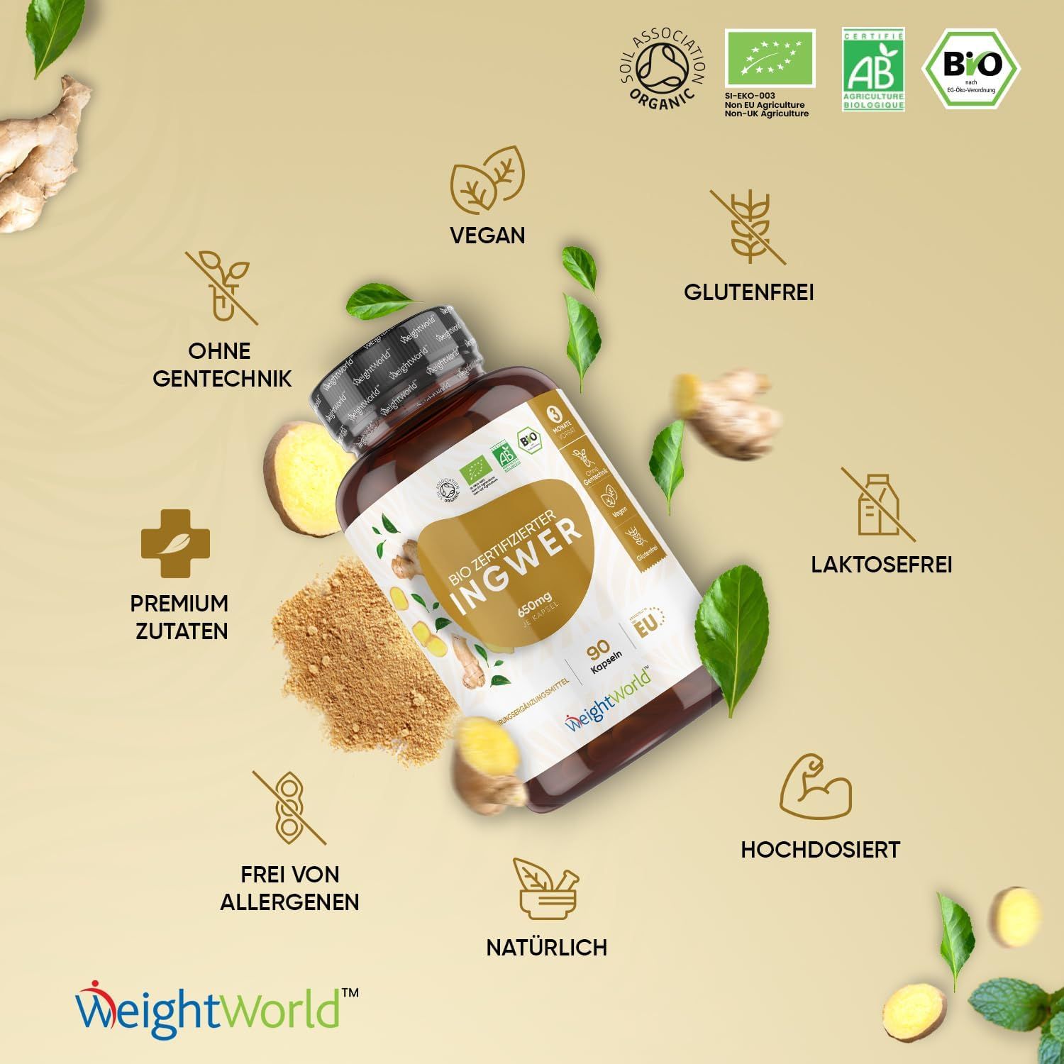 WeightWorld Bio Ingwer Kapseln