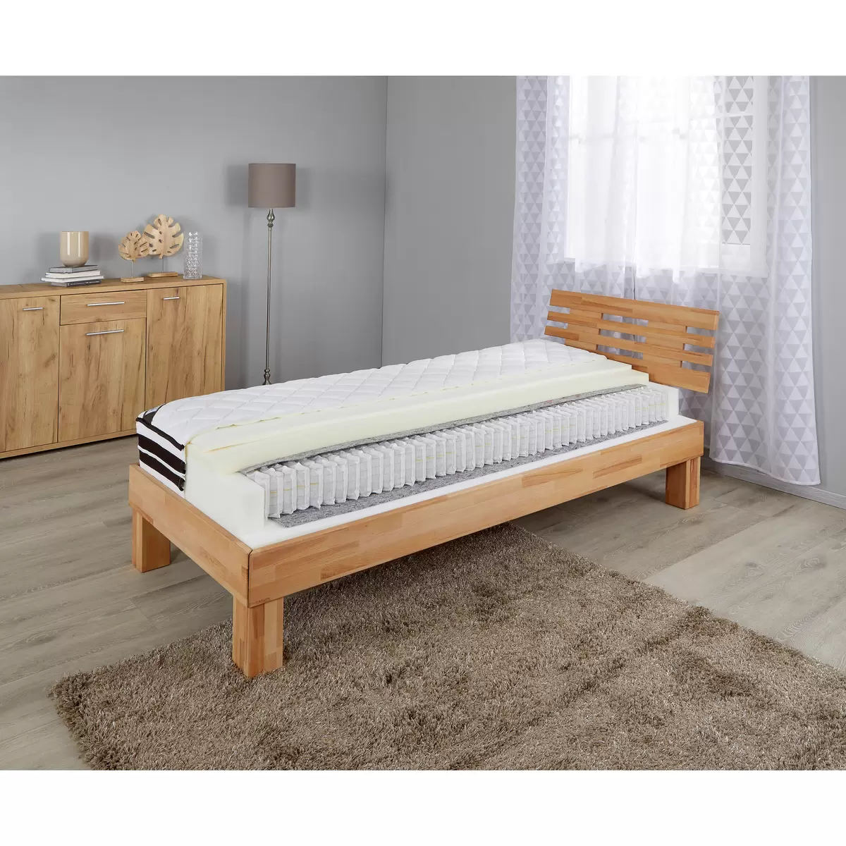 Matratze Cecile H2/H3 80 x 200 weiss