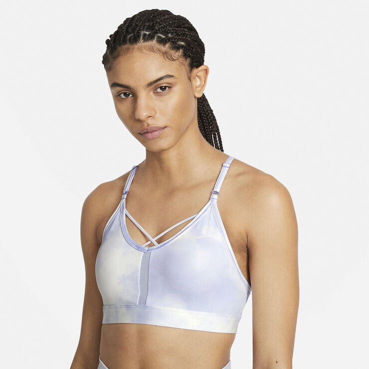 Nike Indy Icon Clash Light Support Sports Bh Blå