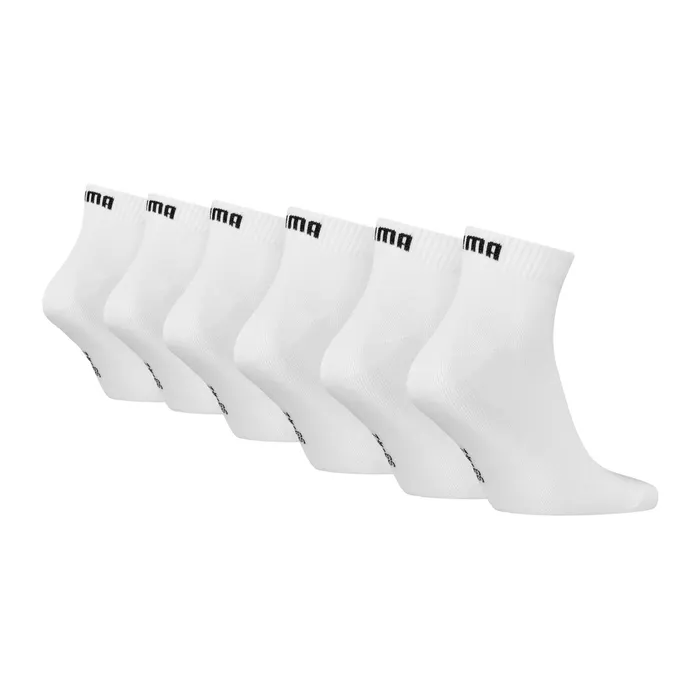 Puma Quarter Plain Sokken Senior (6-pack)