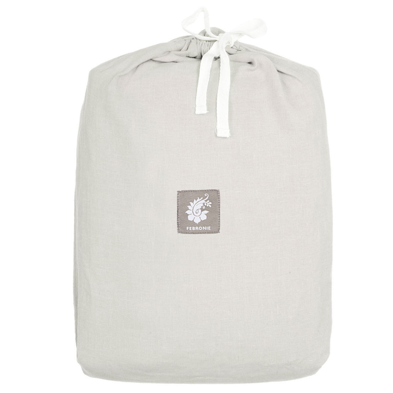 Febronie Housse de couette 100% Lin lavé Hortense perle