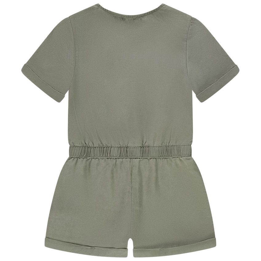 Combishort fluide à poches pour fille - Vert