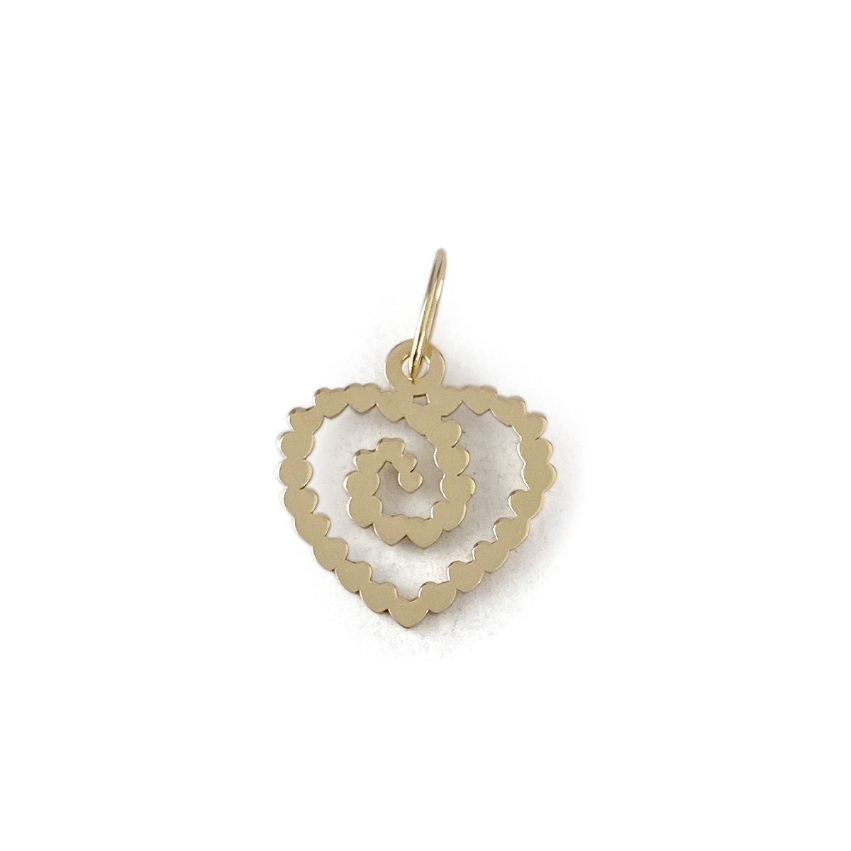 Pendentif coeur d'occasion or 750 jaune