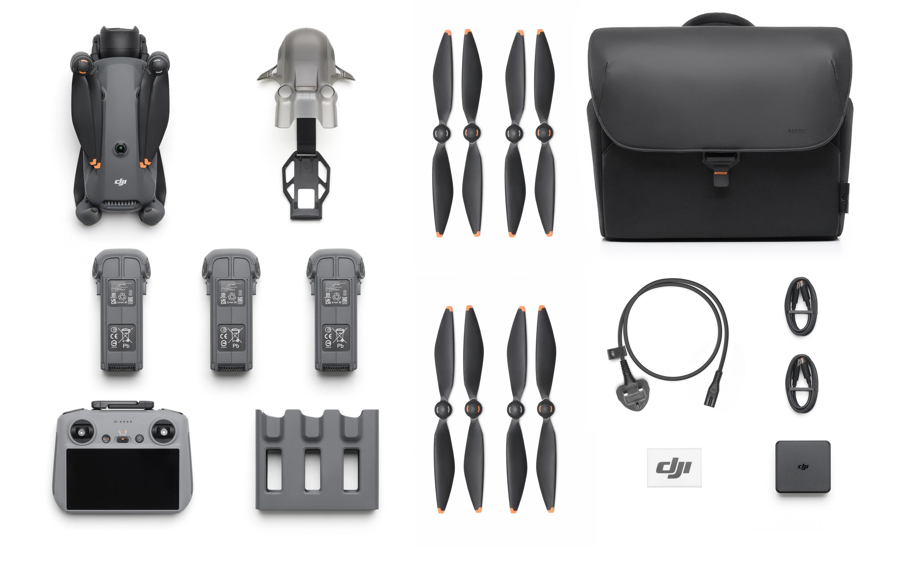 Multikopter Mavic 4 Pro Fly More Combo (C2 | CE)<br>Drohne für professionelle Luftaufnahmen mit 3 Kameras