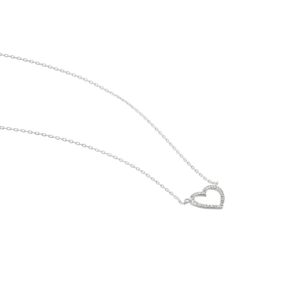 Collier Sloanne Or Blanc Diamant