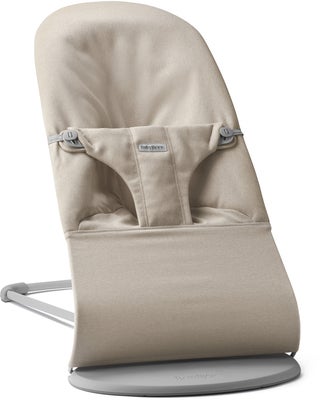 BabyBjörn Bliss Vippestol Vevet Mélange, Lys beige