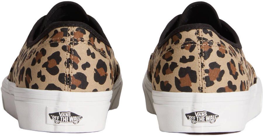 VANS Authentic Animalier sneakers met panterprint lichtbruin