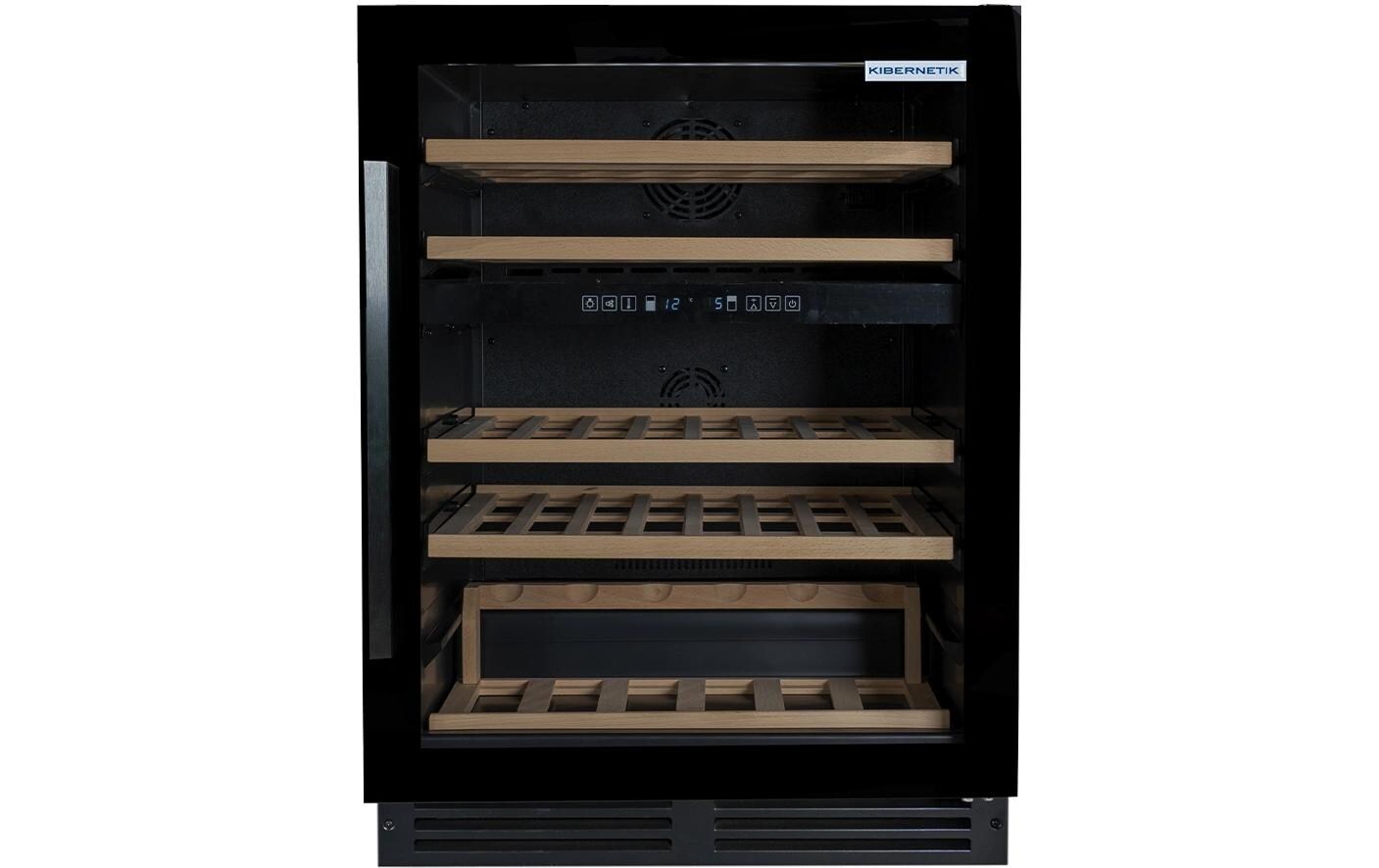 Einbau Weinklimaschrank WKE 46 Schwarz, Rechts, Wechselbar<br>Weintemperierschrank