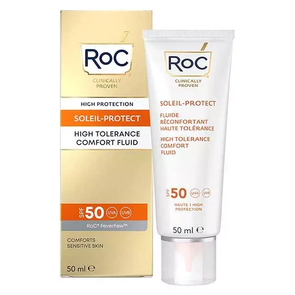 Roc Soleil-Protect Fluido Confortante de Alta Tolerância FPS 50+ 50ml