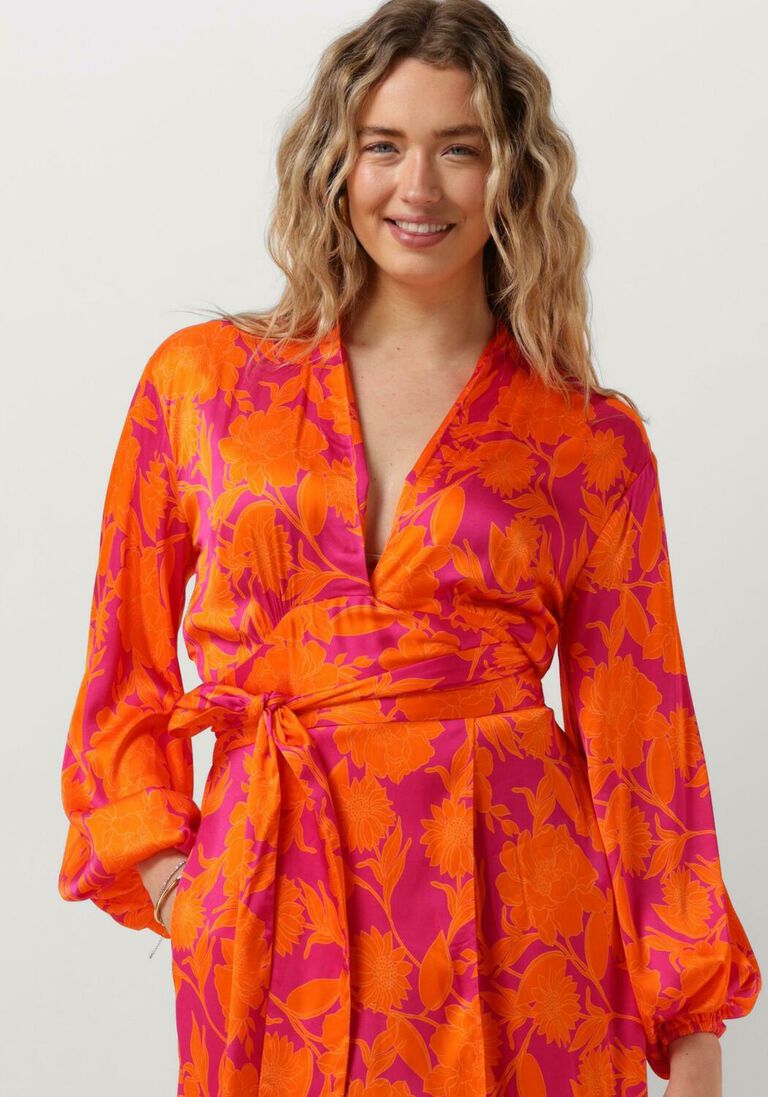 JANICE oranje janice maxi jurk noah