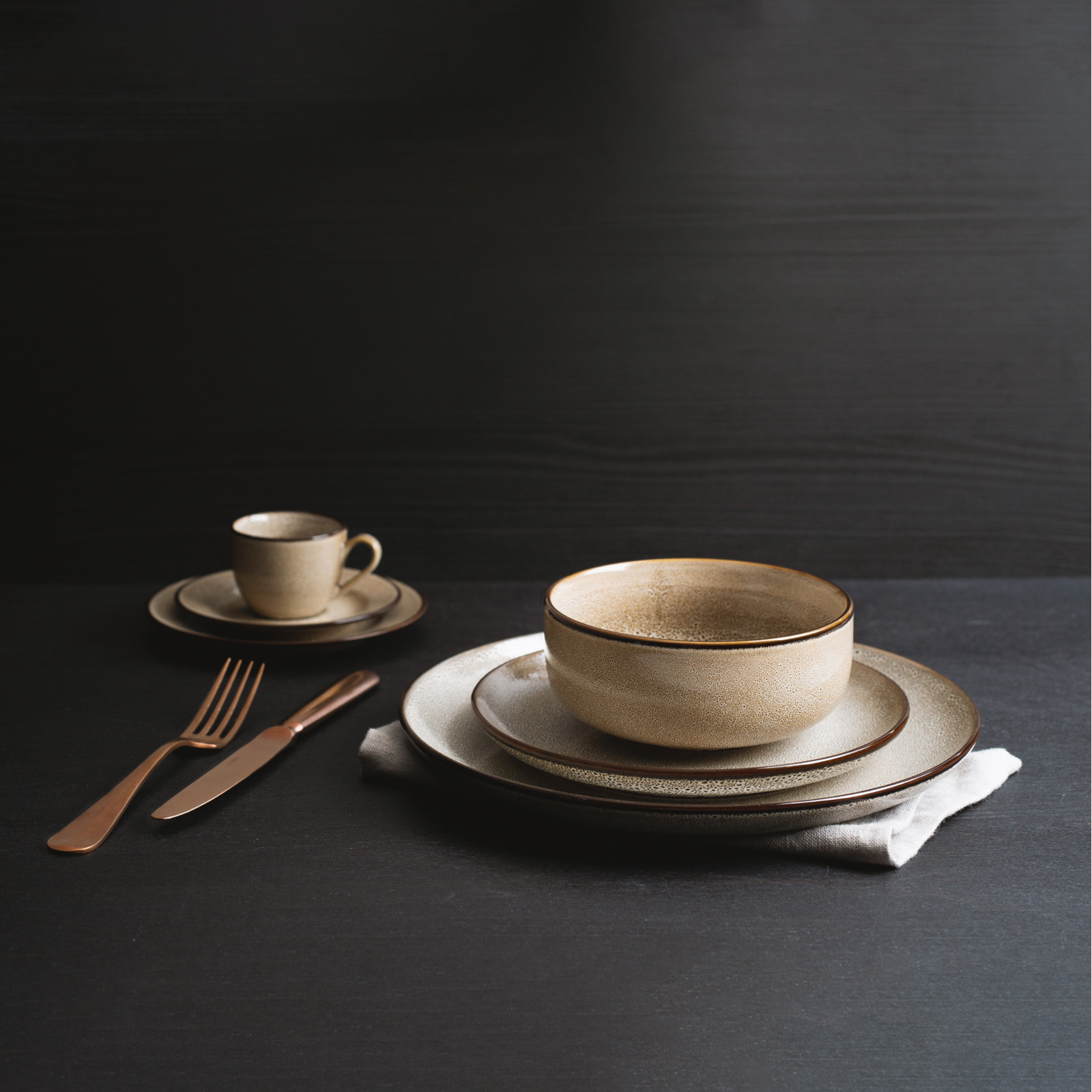 Lunasol Teller Coupe Elements 27 cm 4-teilig