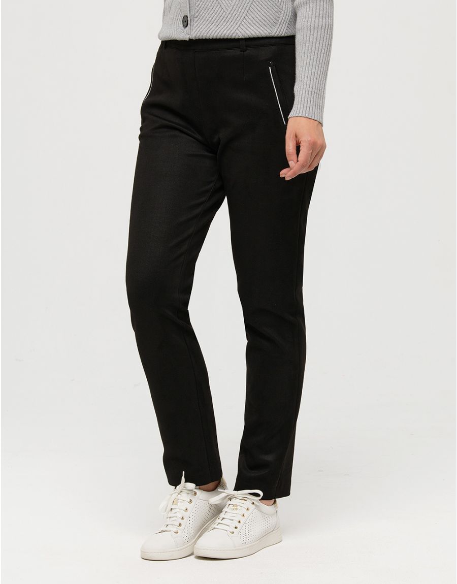 Jegging 7/8è suédine noir