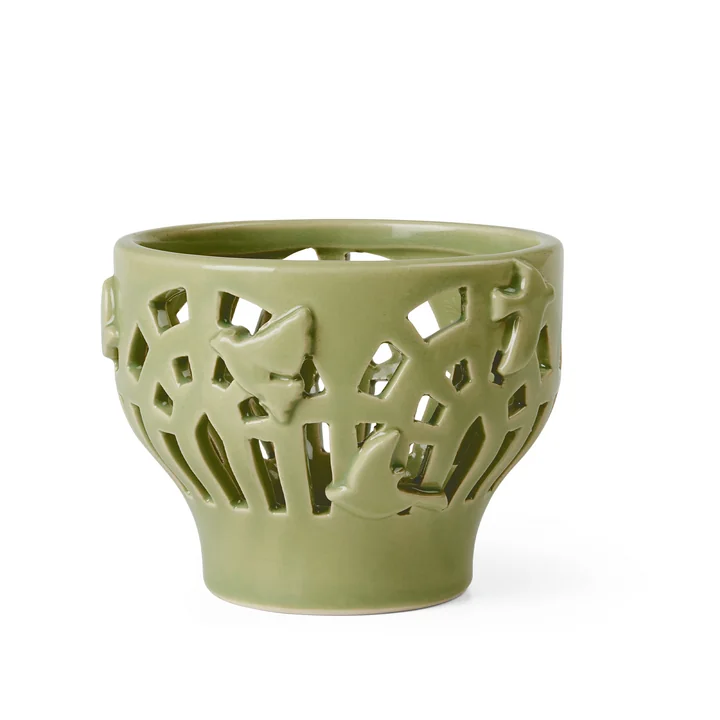 Kähler Design - Orangery Teelichthalter, Ø 9,5 cm, spring leaf