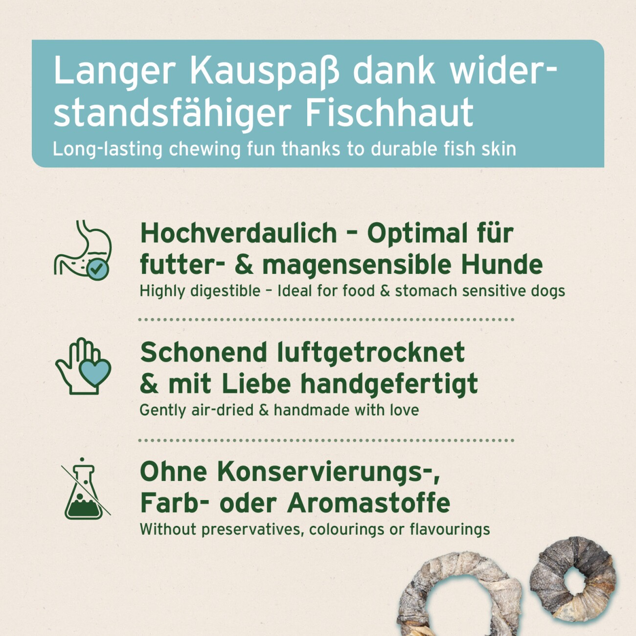 AniForte Fischhaut Donuts 70g