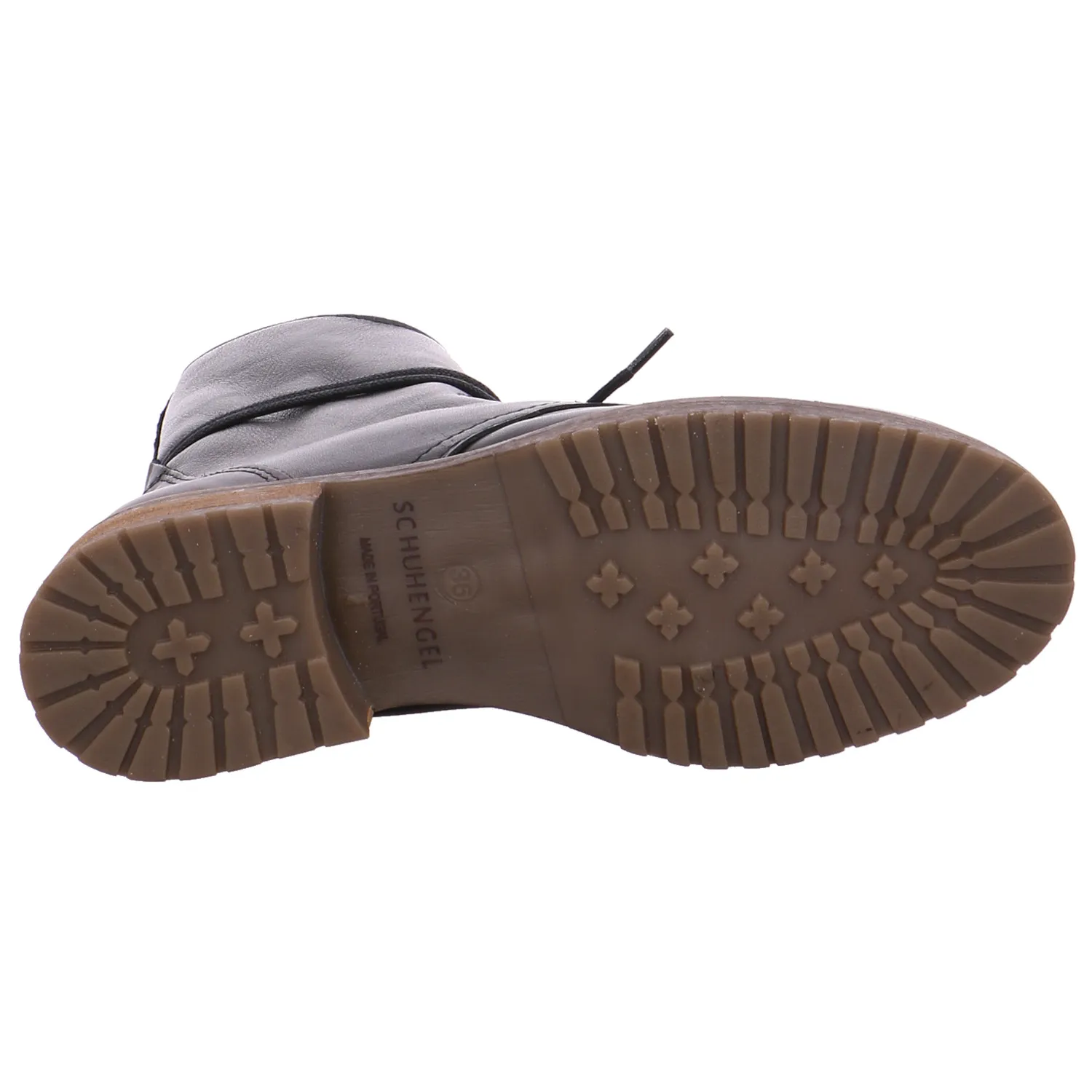 SCHUHENGEL Boot Schwarz Leder