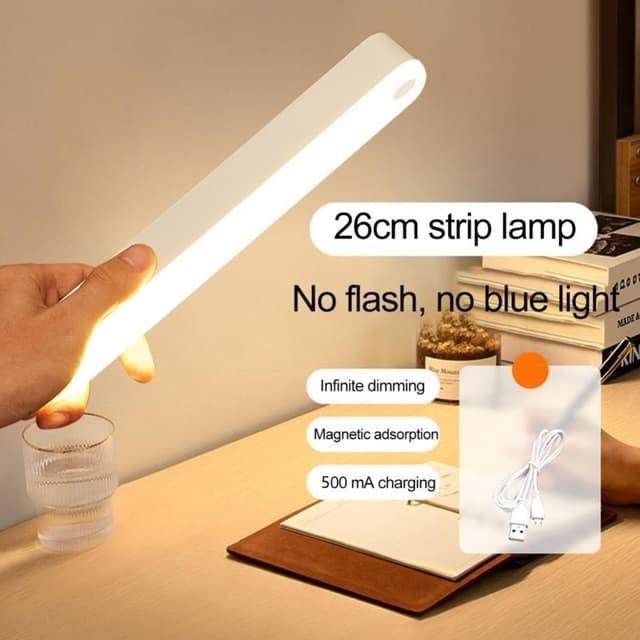 26 cm genopladelig bevægelsessensor LED-natlys Magnetisk lysbjælke Gult lys