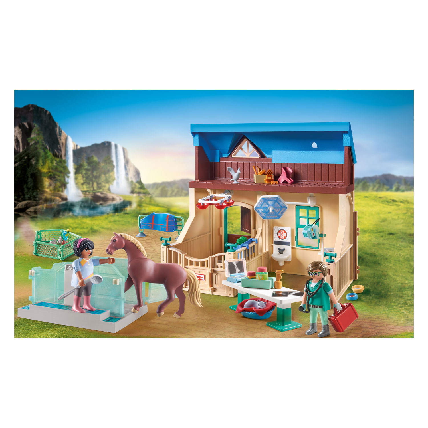 Playmobil Horses of Waterfall Paardrijtherapie & Dierenartsenpraktijk - 71352