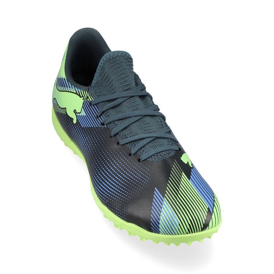 PUMA Future 7 Play TT Lights Out - Gray Skies/Violet/Fizzy Apple/Blanc