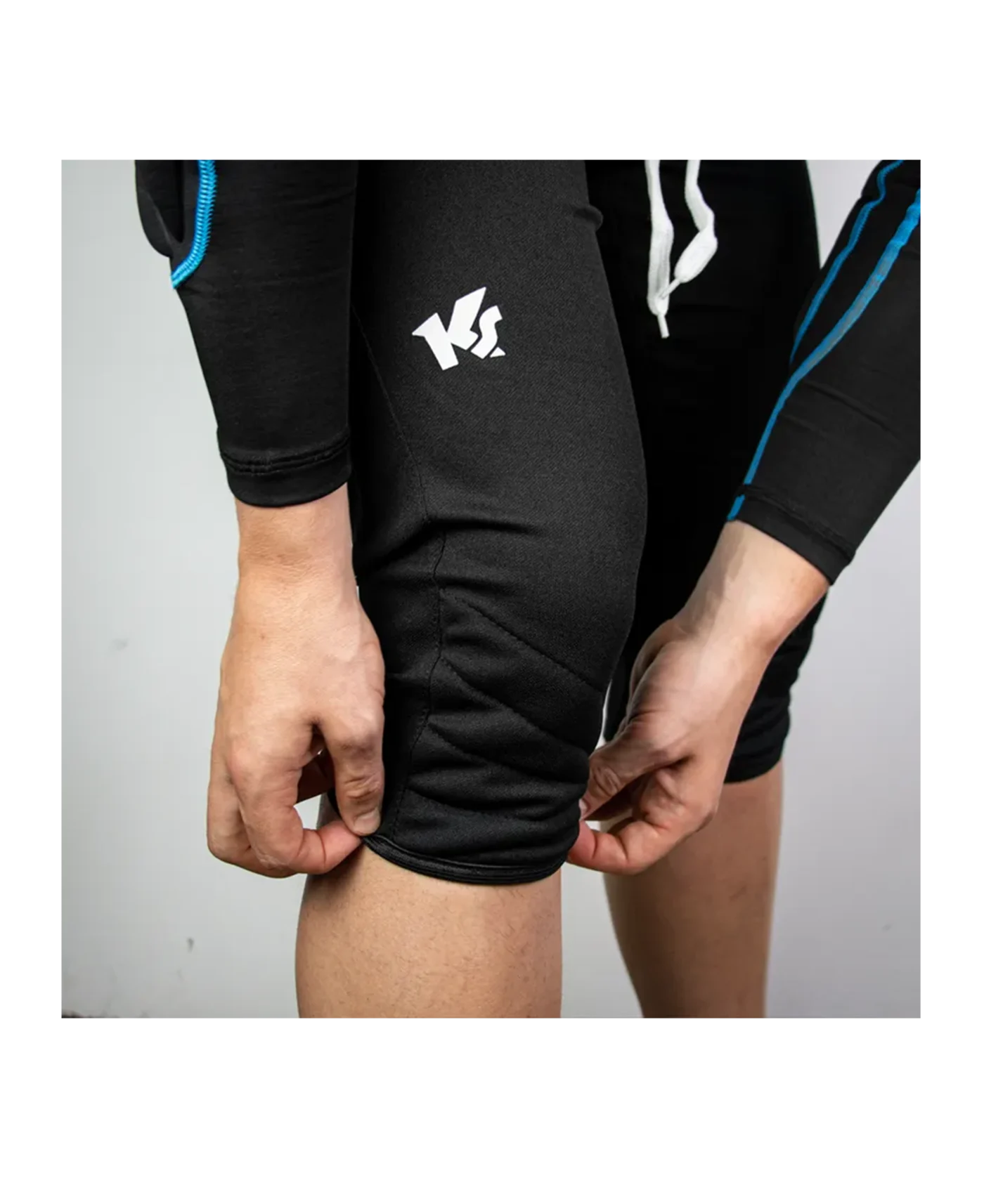 KEEPERsport Challenge 3/4 Torwarthose Kids Schwarz F407