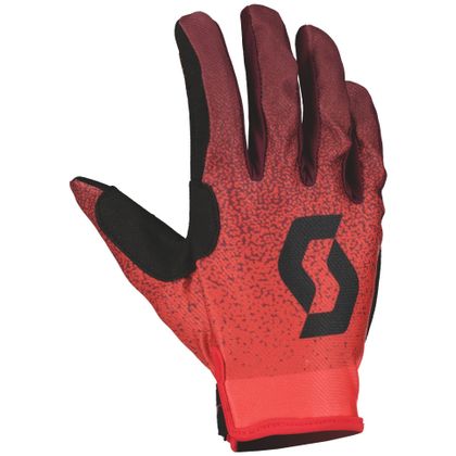 Gants cross Scott 350 DIRT EVO 2023 - Rouge / Noir
