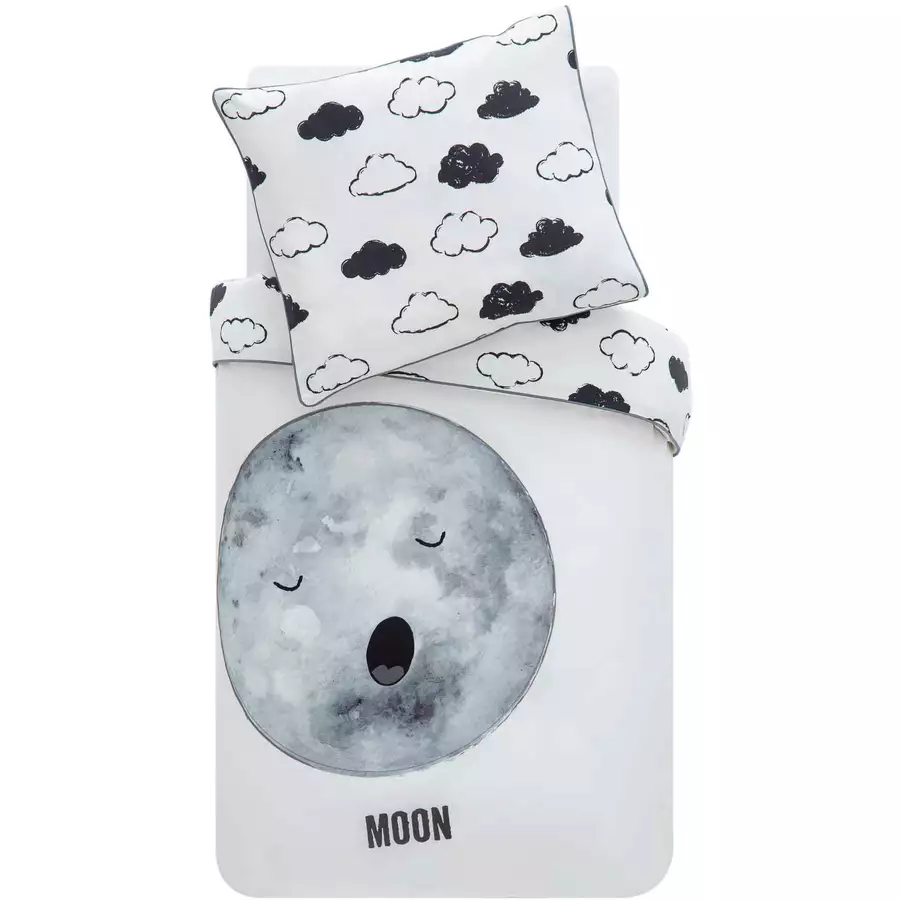 hibboux® Bettwäsche-Set Cosmic Moon Multicolor