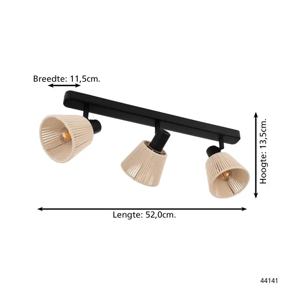 EGLO Seagard Spot - E14 - 52 cm - Crème - Kantelbaar