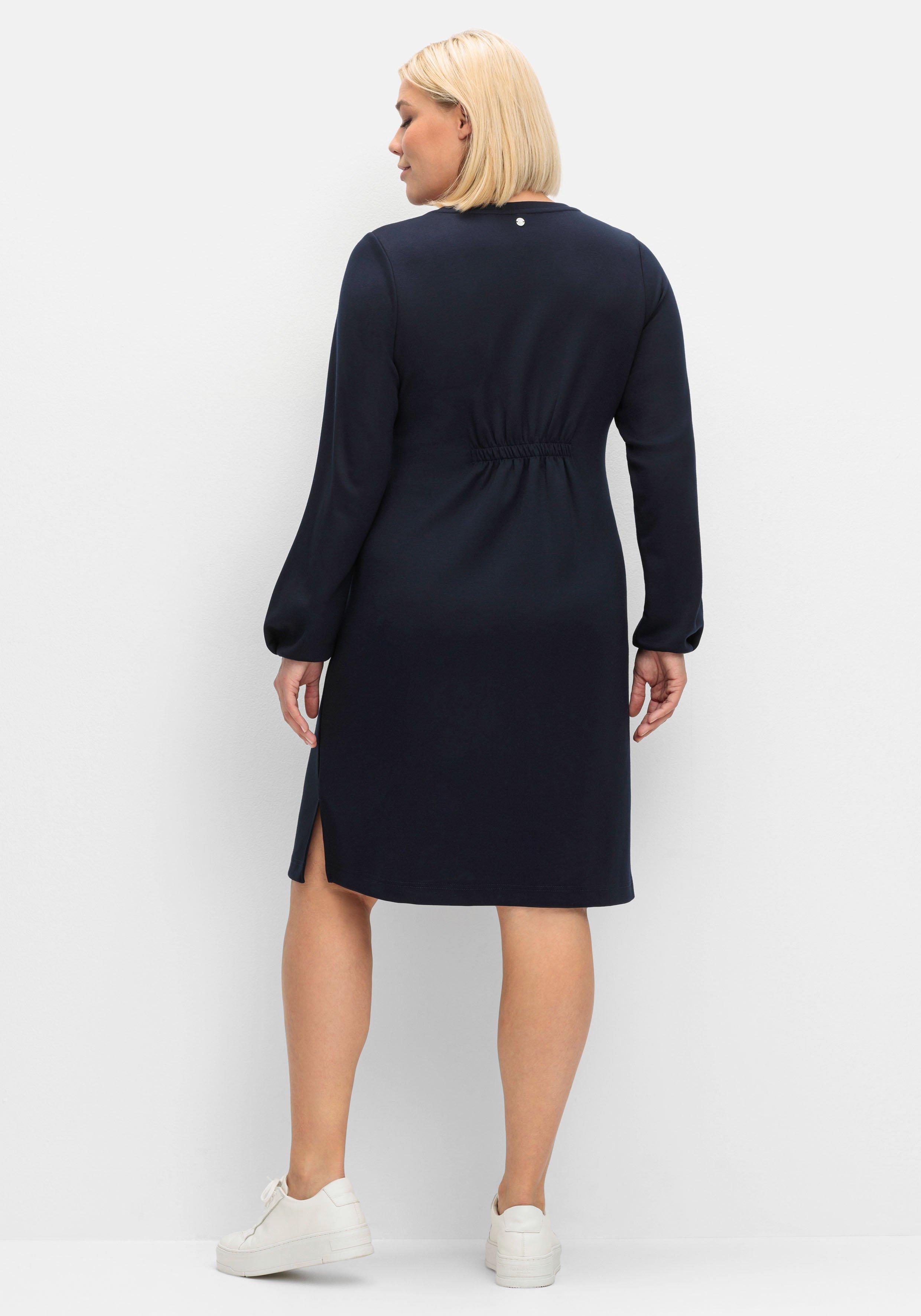Shirtkleid in schwerer Qualität, mit Raffung hinten