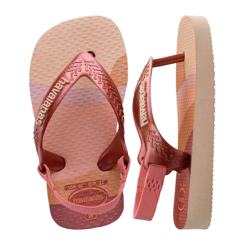 Havaianas teenslippers met hielbandje roze