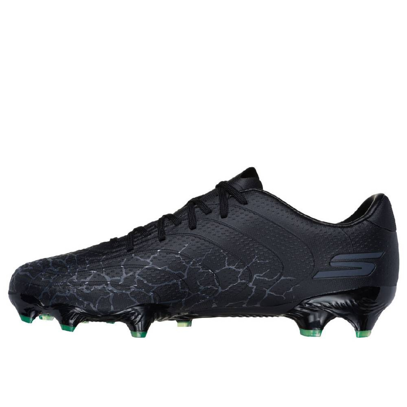 Skechers SKX_1.5 Academy Gras Voetbalschoenen (FG) Zwart Zilver