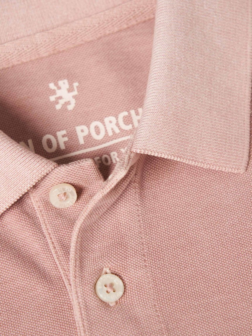 Polo slim fit garment dye