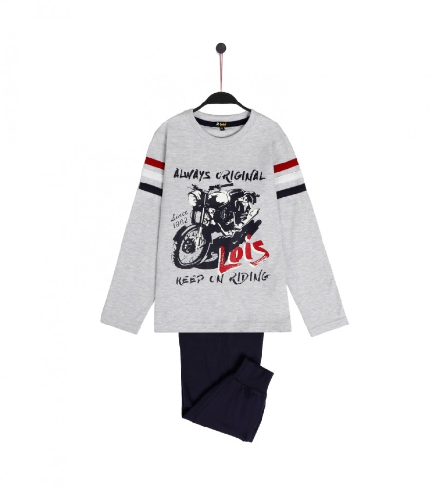 Pijama de manga comprida Lois Gray Motor