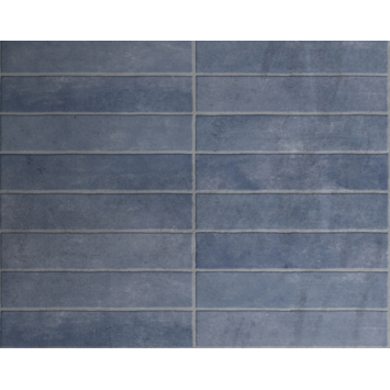 Wandtegel Luna blauw 5 cm x 25 cm keramiek 1,05 m²