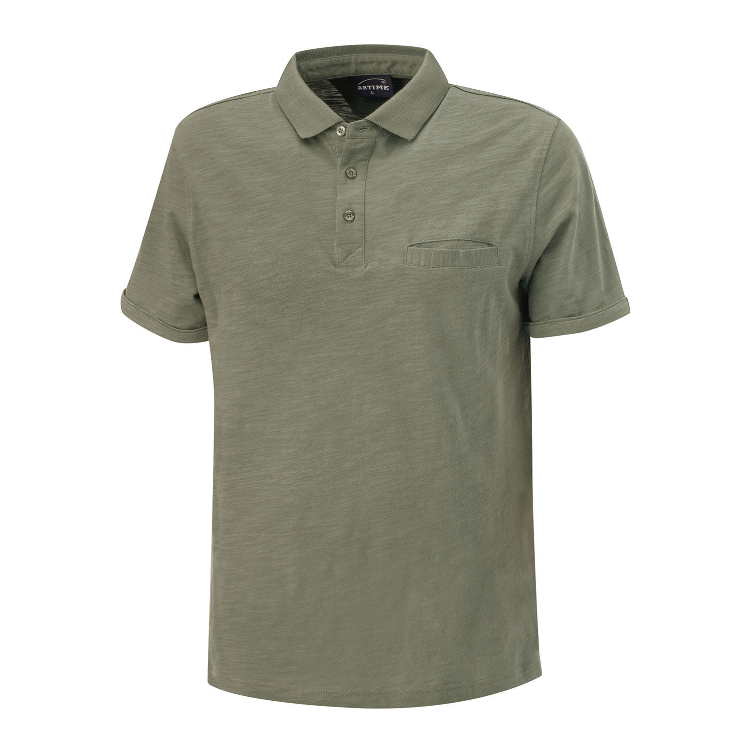 Bequemes Poloshirt mit Brusttasche für Herren