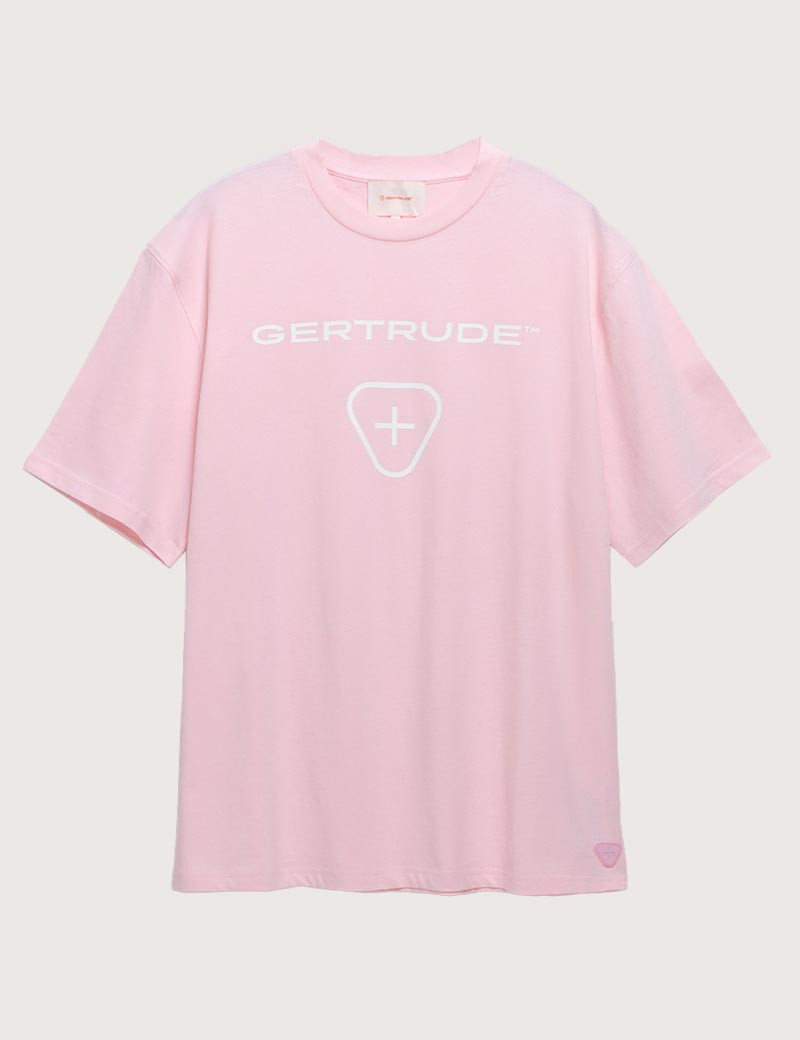 GERTRUDE&GASTON T-SHIRT MANCHES COURTES HOMME LEONCE LOGO ROSE