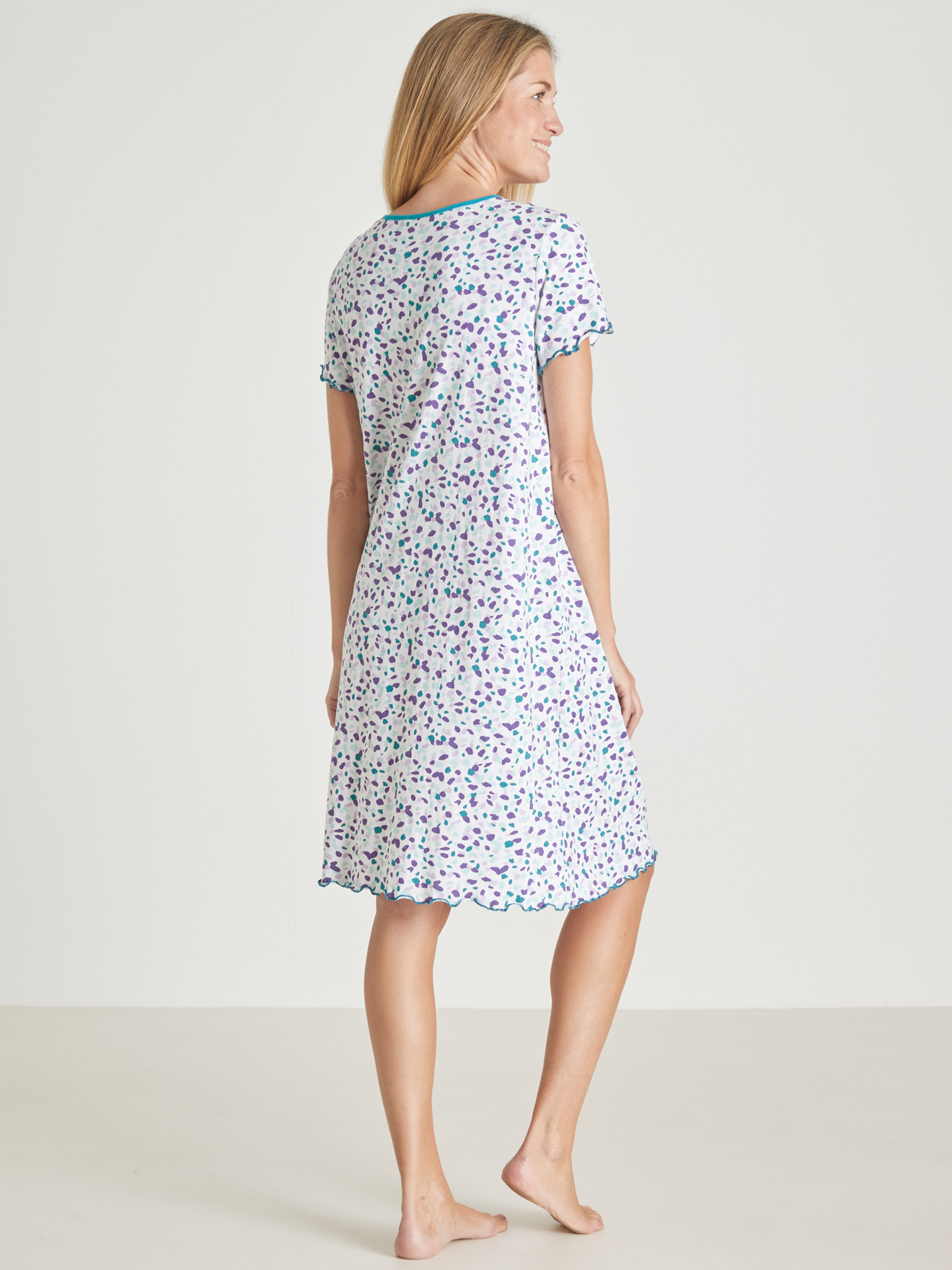 Chemise de nuit manches courtes