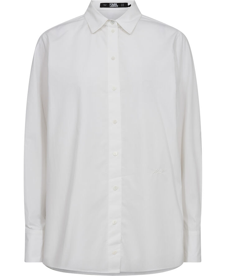 Karl Lagerfeld signature tunic shirt White
