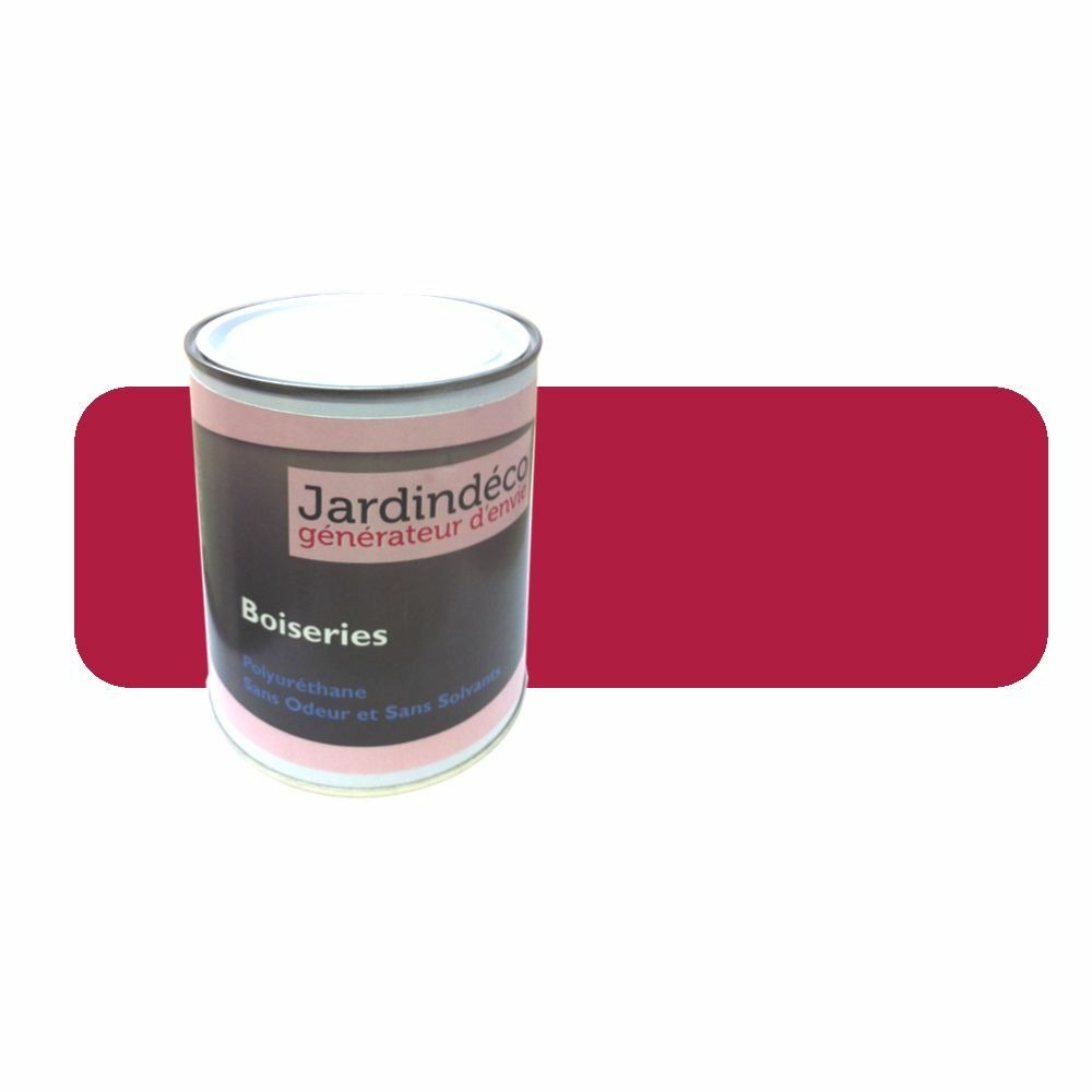 Peinture rouge de sécu pour meuble en bois brut 1 litre