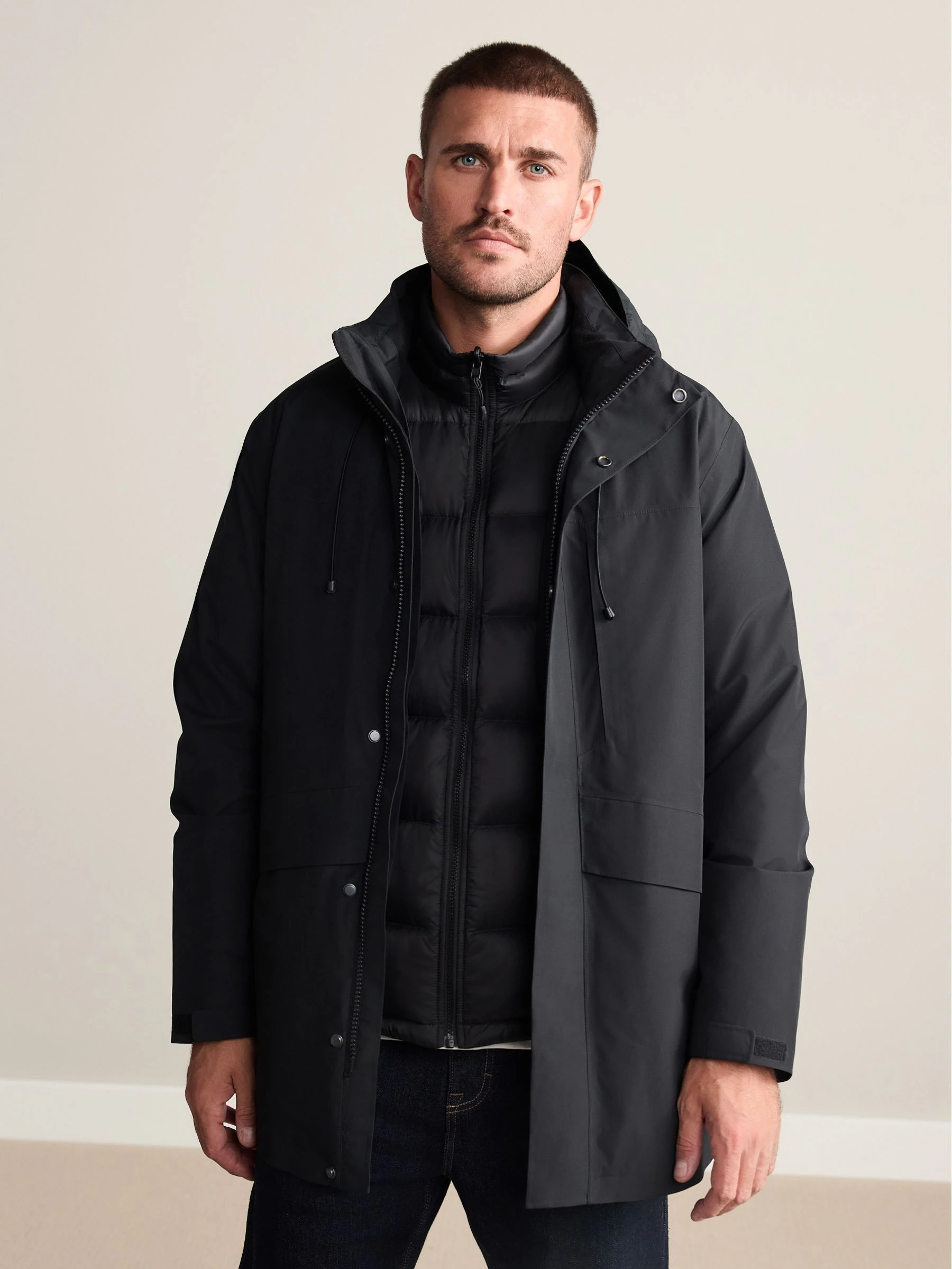Zwart - Signature Waterproof 3-In-1 Jacket