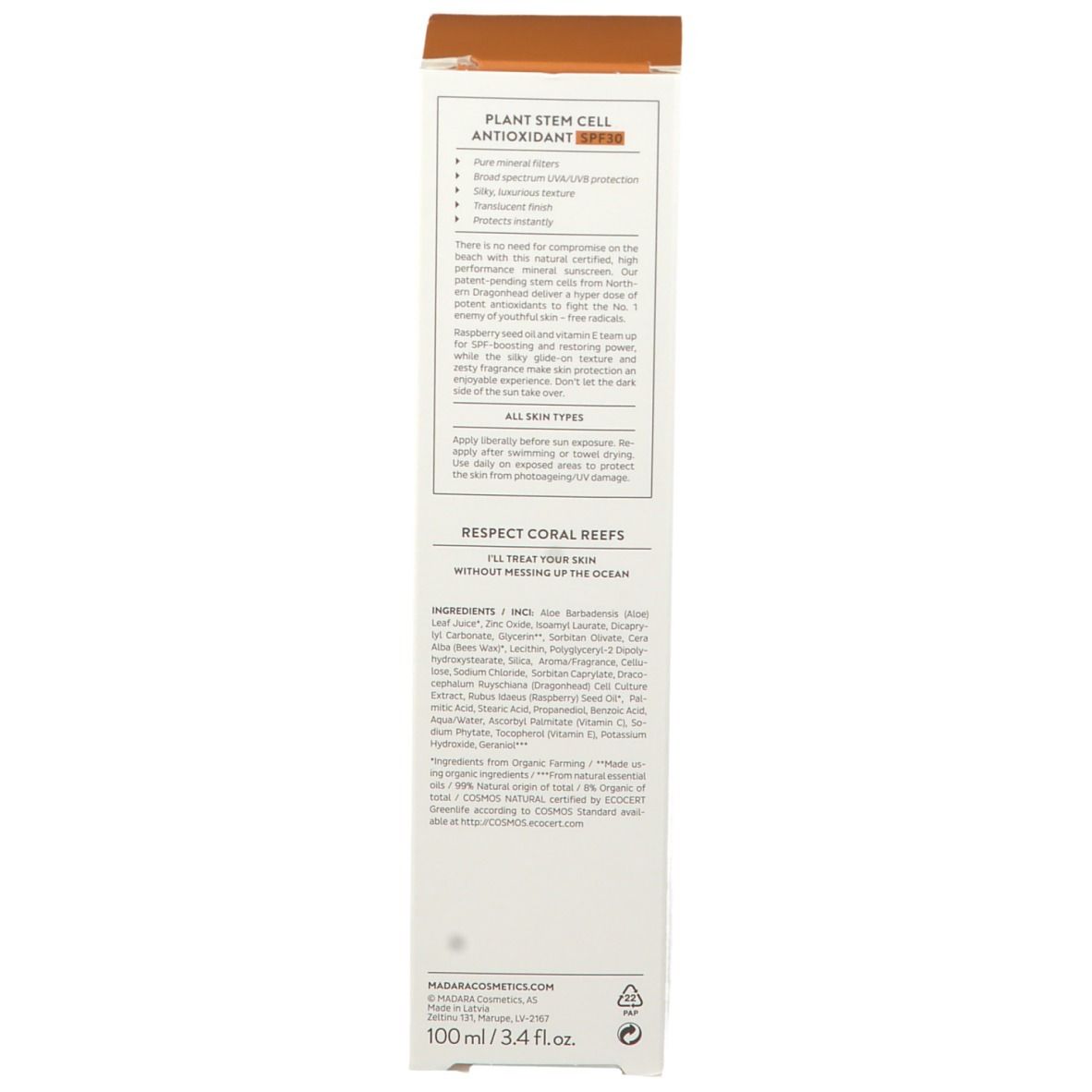 MADARA ANTIOXIDAN SUNSCREEN SPF 30