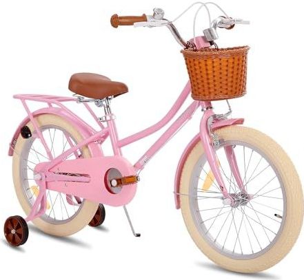 STITCH - Manchi - Kinderfiets - Roze - 18 inch - Met Mand en Stabilisatoren