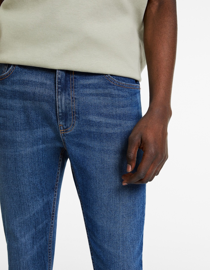 calças jeans super skinny