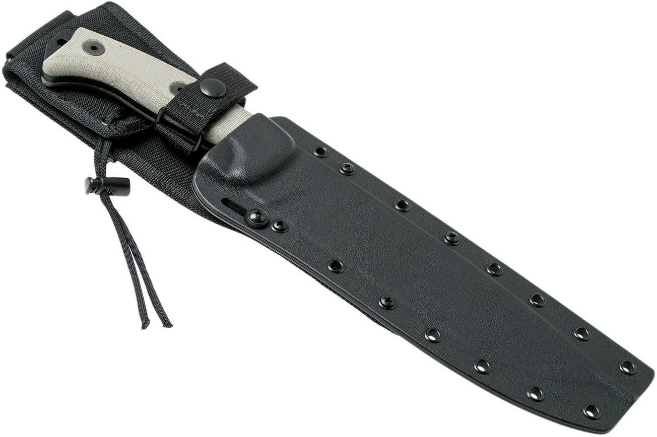 ESEE Junglas 2 Black, JUNGLAS-II survivalmes kydex schede   MOLLE-back