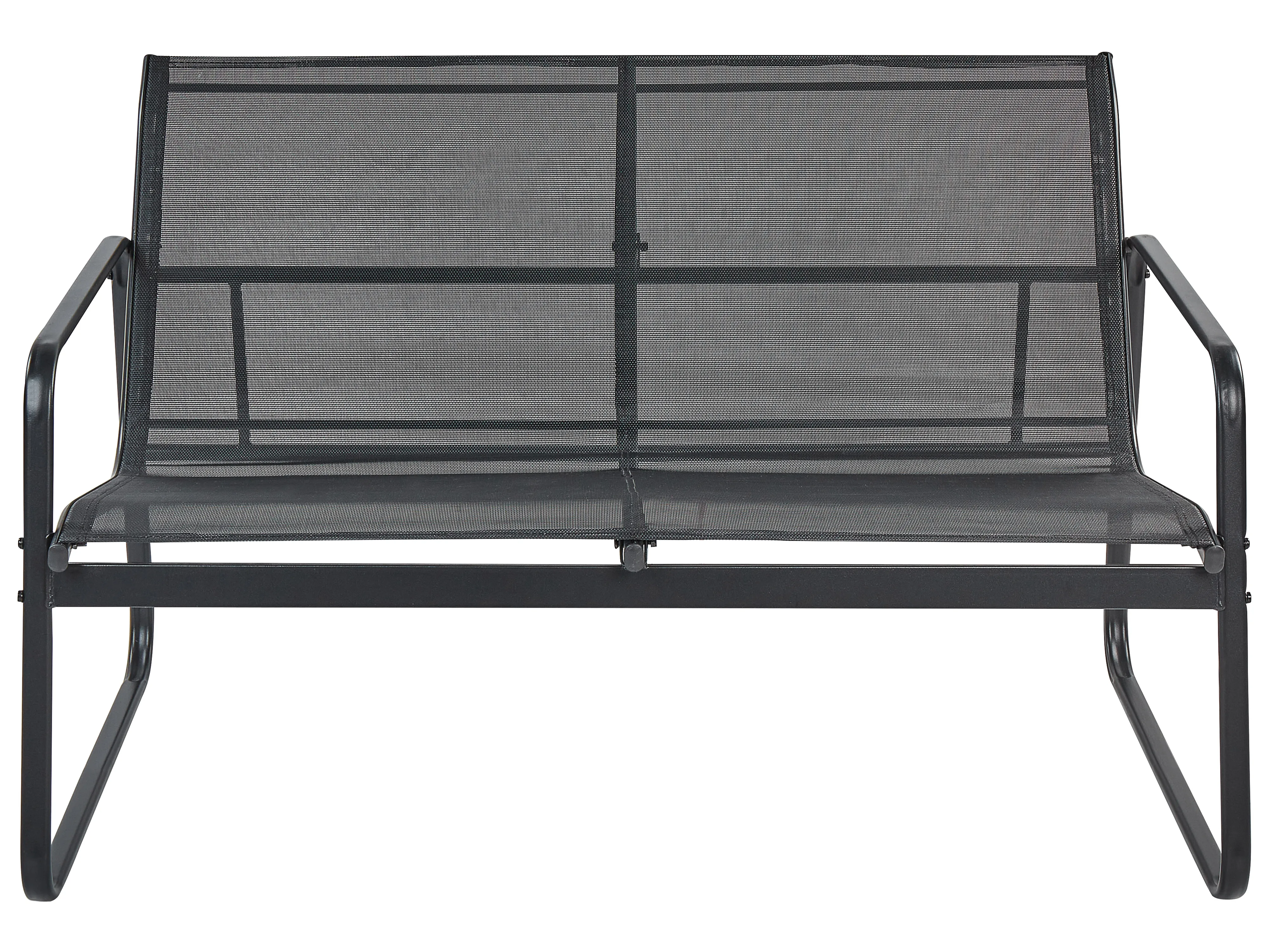 Loungeset met tafel 4-zits BARREA Metaal Zwart