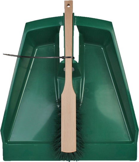 Talen Tools stoffer en blik groen 40 x 40 cm
