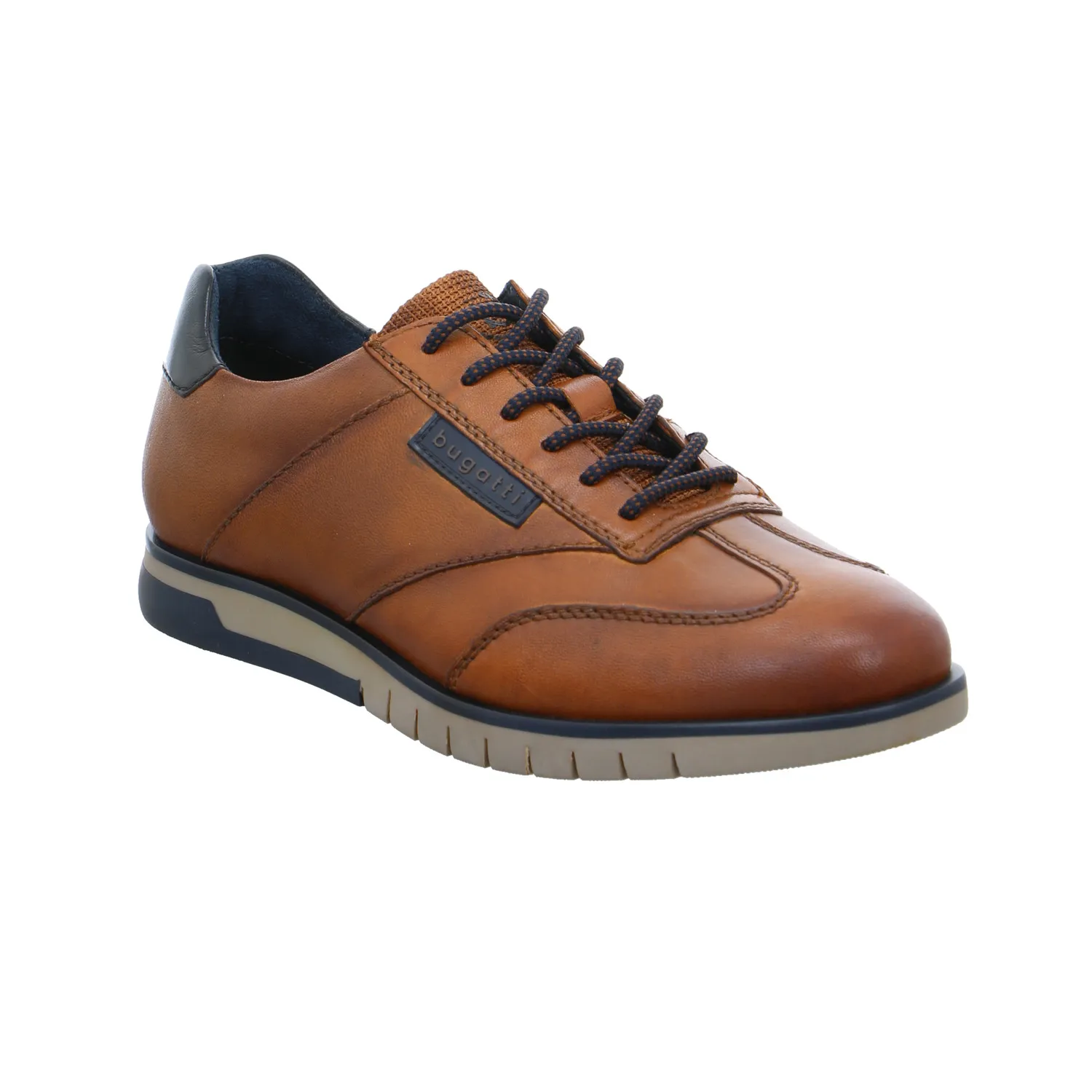 BUGATTI SHOES Halbschuhe Sneaker Cognac Leder