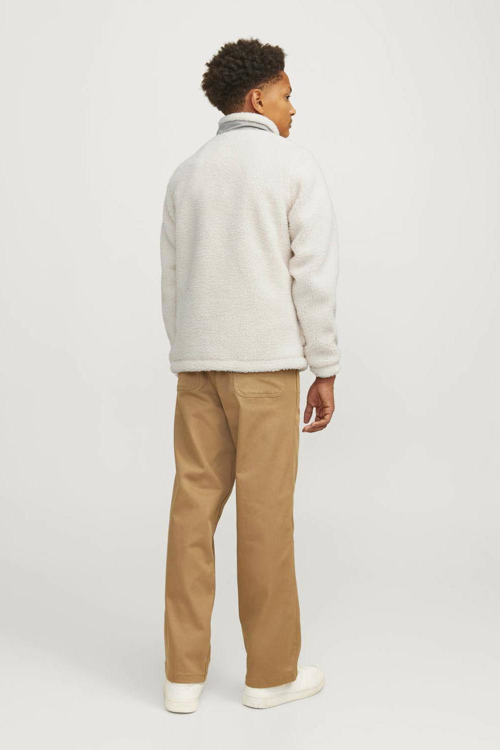 JACK & JONES teddy tussenjas JORVESTERBRO offwhite/lichtgrijs